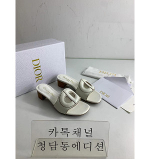 디올 D 클럽 카프스킨 슬라이드 (굽4.5cm) 정품급 (6color)