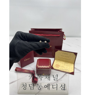 까르띠에 cartier 다무르 스터드 귀걸이 (3color)