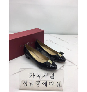 페레가모 바라보우 플랫슈즈 (굽1cm/굽3cm)