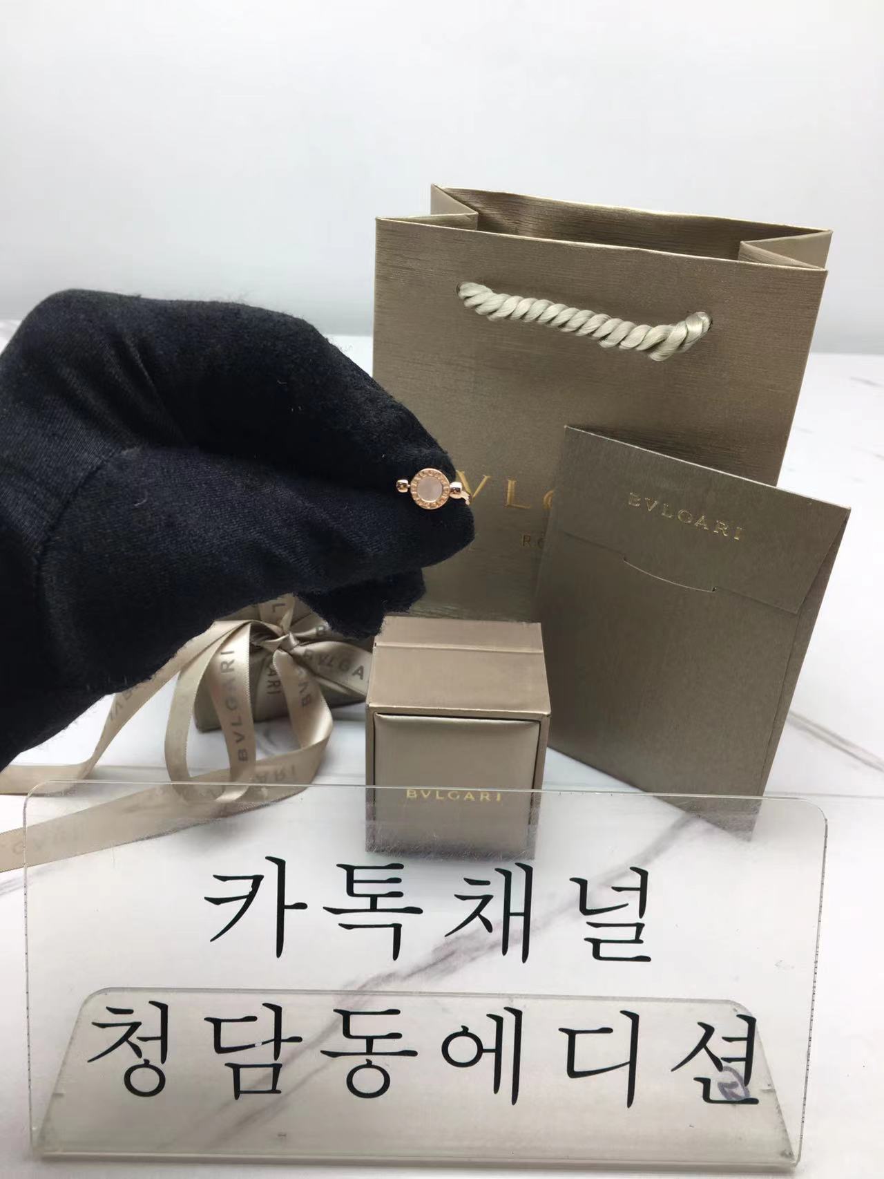 불가리 플립링 (화이트/블랙 2color) (v-gold 소재)